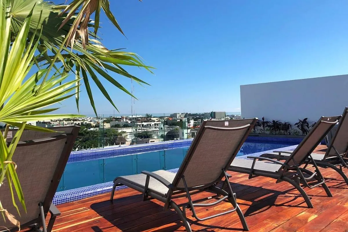 Luxe Top-Floor Incredible Roof Pool At Complex Playa del Carmen Appartement